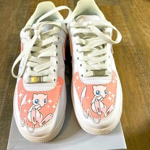 Custom Pokémon Air Force ones. mewtwo sneakers. Size 5.5 in woman’s